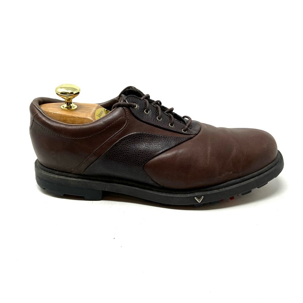 Callaway Mens Cg Collection Golf Shoes Brown M127-45 Leather Low Top 10.5 EUR 44